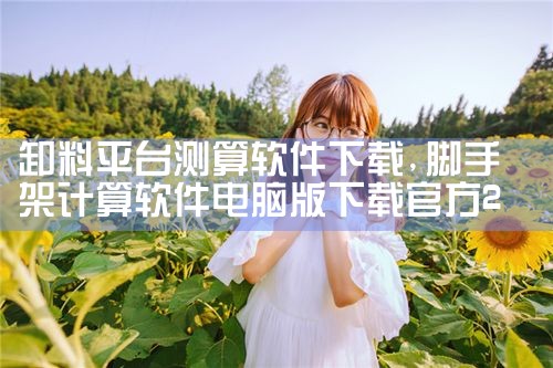 卸料平台测算软件下载|糖心Vlog